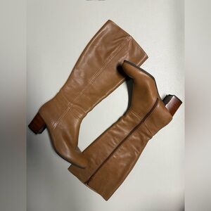 Vionic Brown Leather Knee-High Boots
